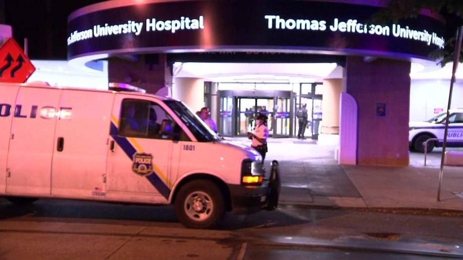A nurse at a Philadelphia hospital fatally shot his co-worker early Monday and fled the scene in a U-Haul truck before wounding two police officers in a gunfight, authorities said.