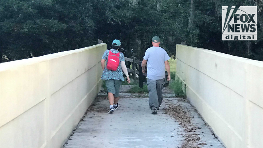 Chris and Roberta Laundrie in the Myakkahatchee Creek Environmental Park with at least one law enforcement officer on Wednesday