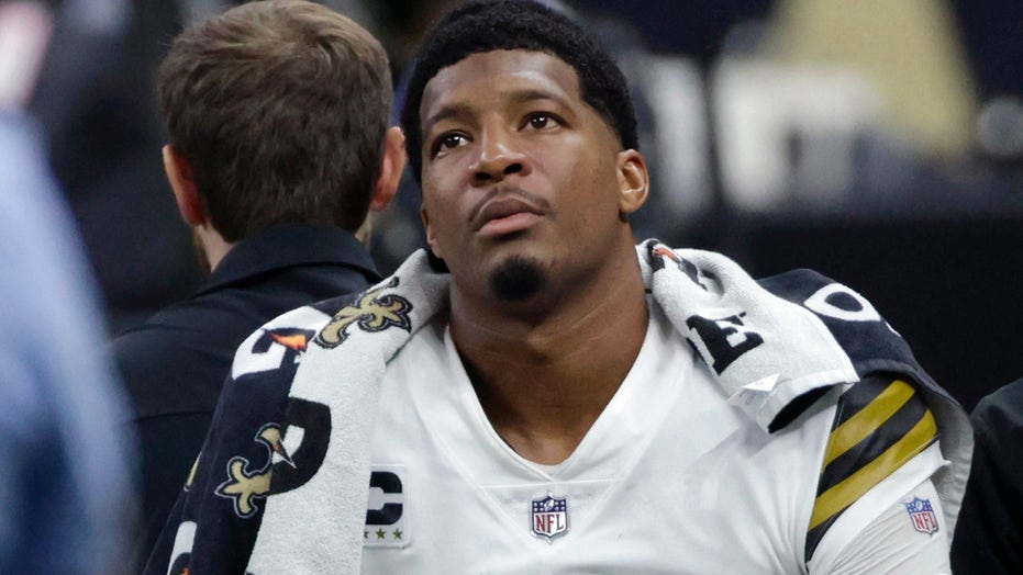 Saints’ Jameis Winston leaves game after knee buckles on tackle