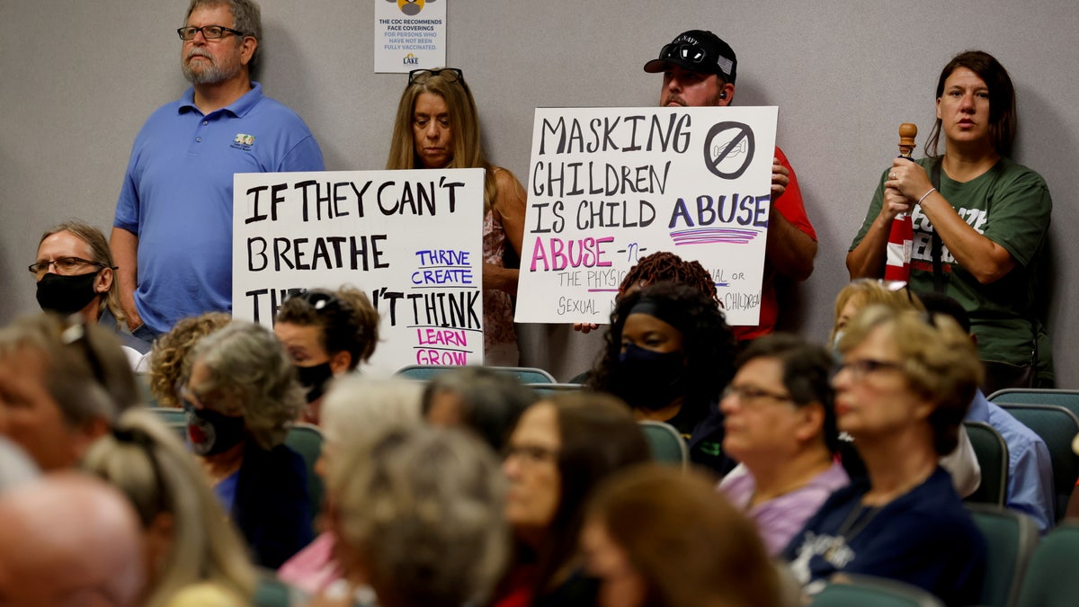 school board meeting florida mask mandates