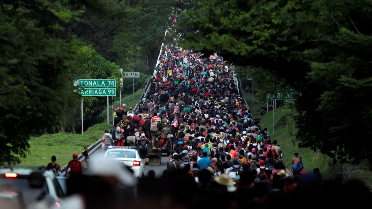 Migrant in potentially the largest caravan ever demands Biden keep ...