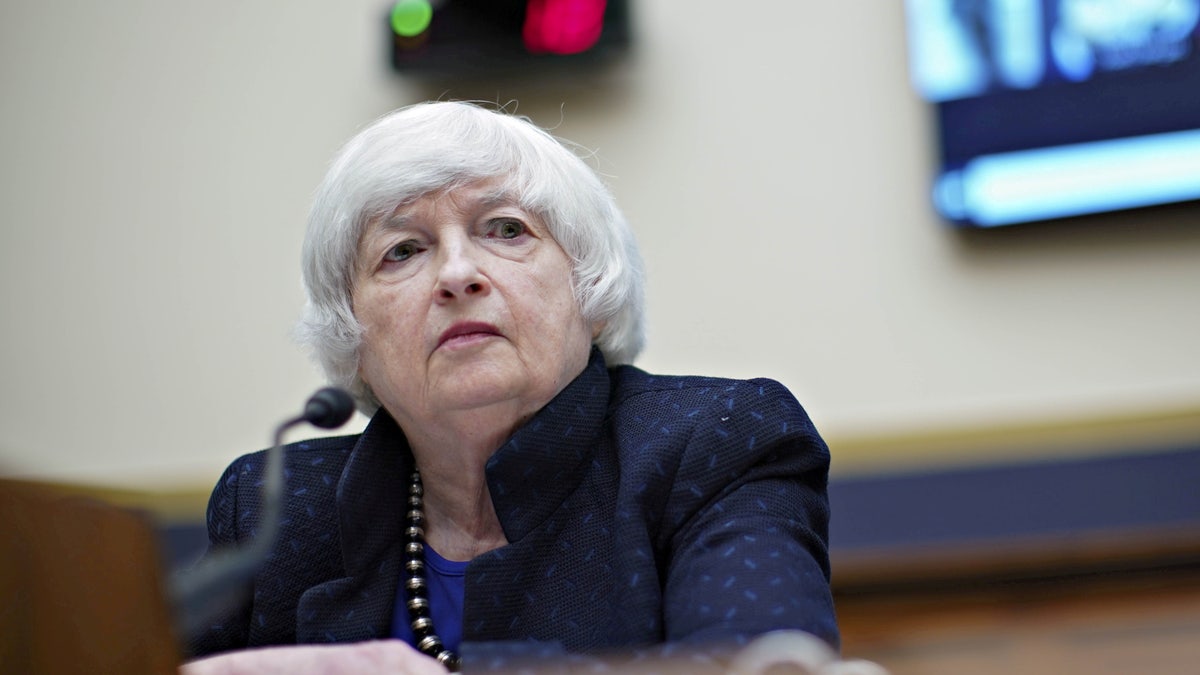 FILE PHOTO: Treasury Secretary Janet Yellen attends the House Financial Services Committee hearing in Washington, U.S., September 30, 2021. Al Drago/Pool via REUTERS/File Photo