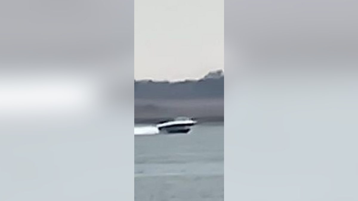 Authorities are searching for a boat seen leaving around the time of the blast. 