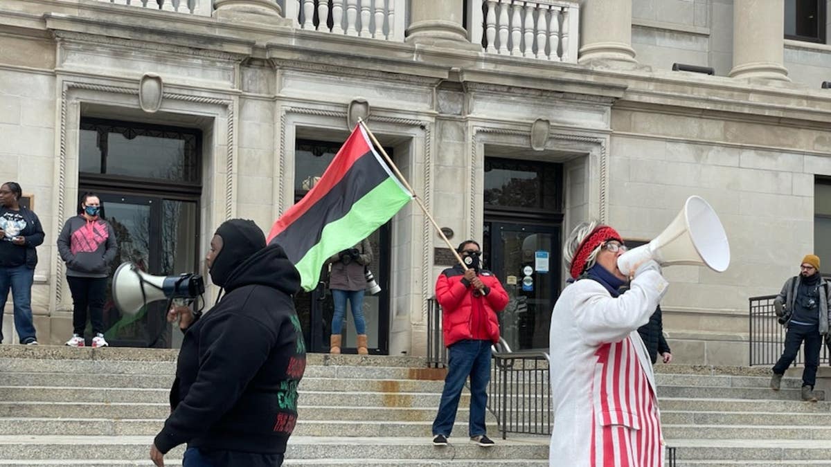 Protesters have returned outside the Kenosha County Courthouse on Tuesday as jurors are now deliberating the fate of Kyle Rittenhouse. (Fox News)