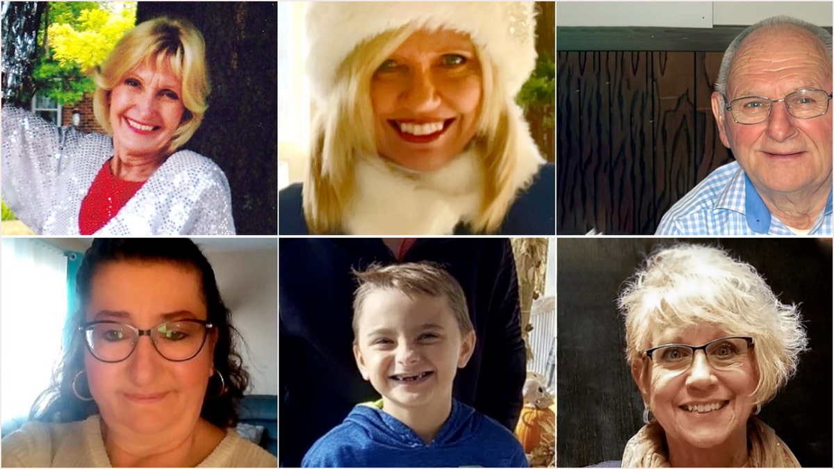 Five adult victims killed in the Waukesha parade attack. A sixth victim, 8-year-old Jackson Sparks, lower center, was announced in court Nov. 23.