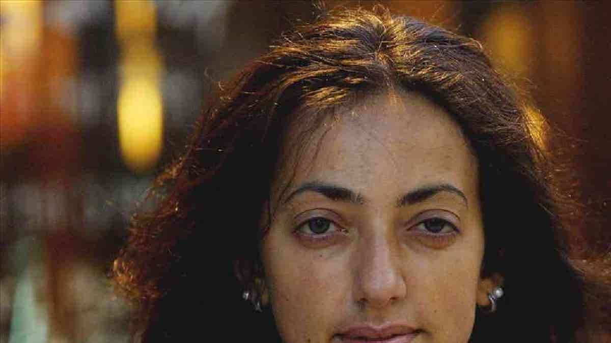 Huwaida Arraf headshot, Palestinian-American activist, photo