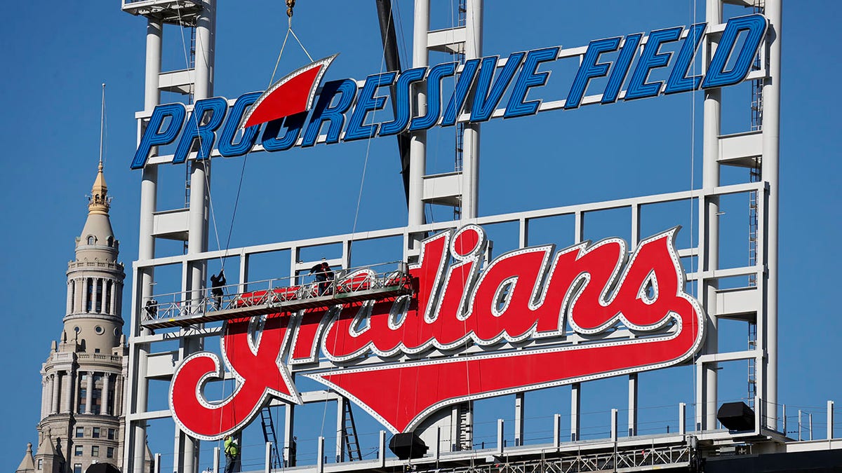 Indians sign removed
