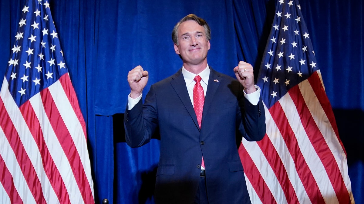 Glenn Youngkinn at his victory speech