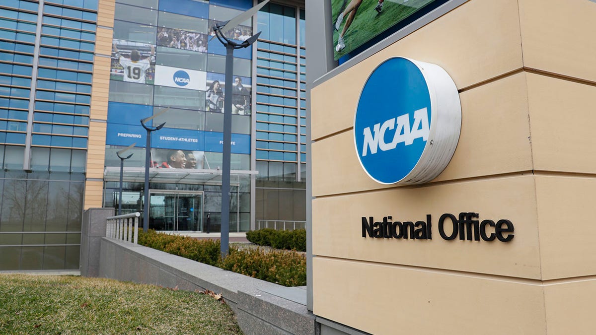 The NCAA headquarters in Indianapolis on March 12, 2020.