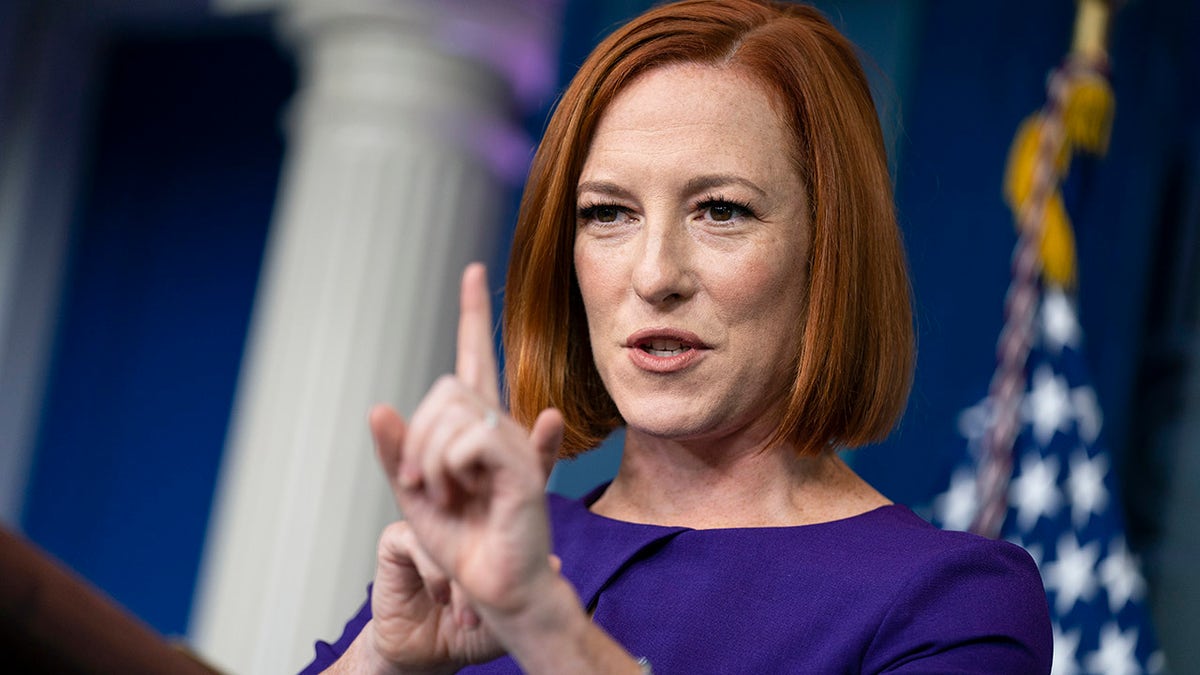 White House press secretary Jen Psaki speaks during a press briefing at the White House, Friday, Nov. 12, 2021, in Washington. (AP Photo/Evan Vucci)