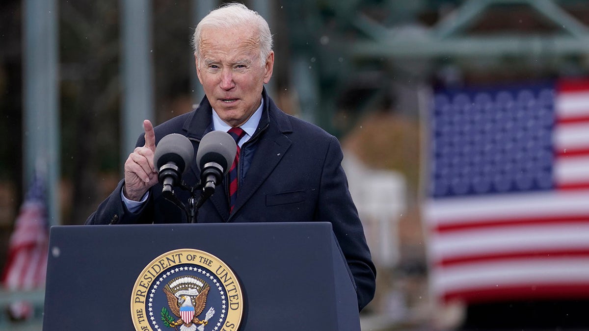 Biden touts infrastructure measure