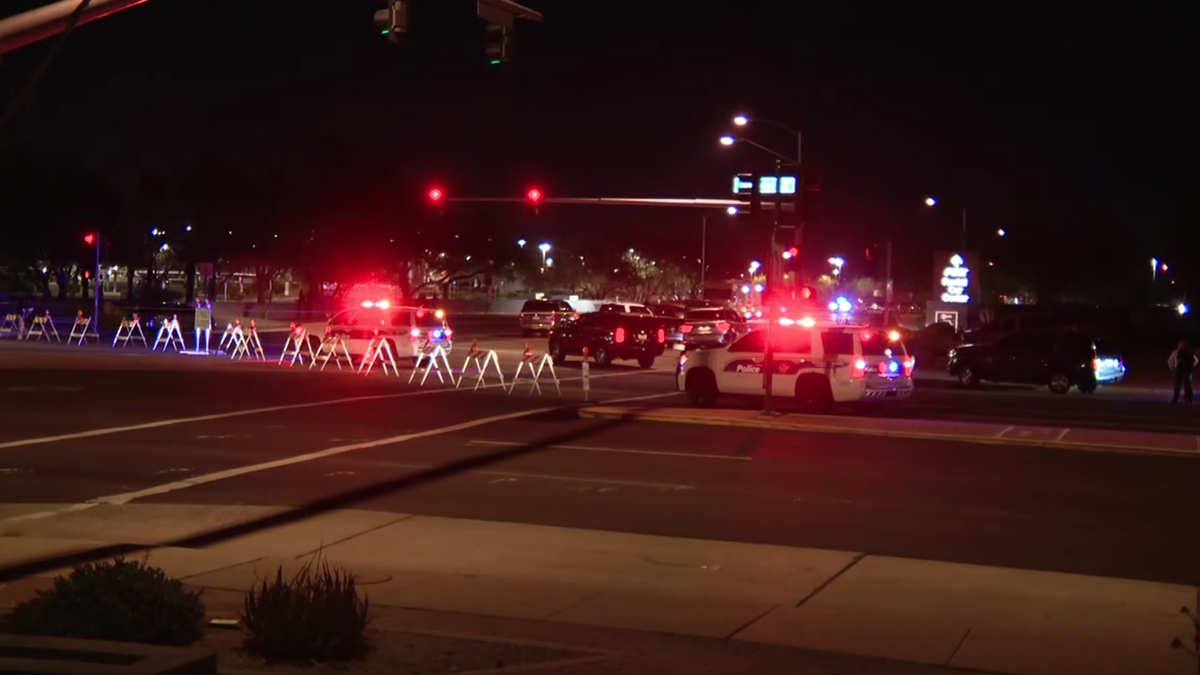 Crime scene near Sky Harbor airport. 