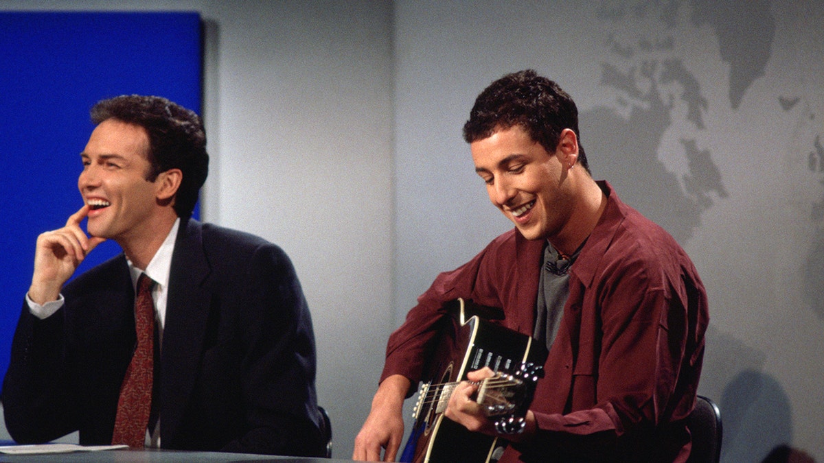 Adam Sandler sings "The Hanukkah Song" on "Saturday Night Live." 