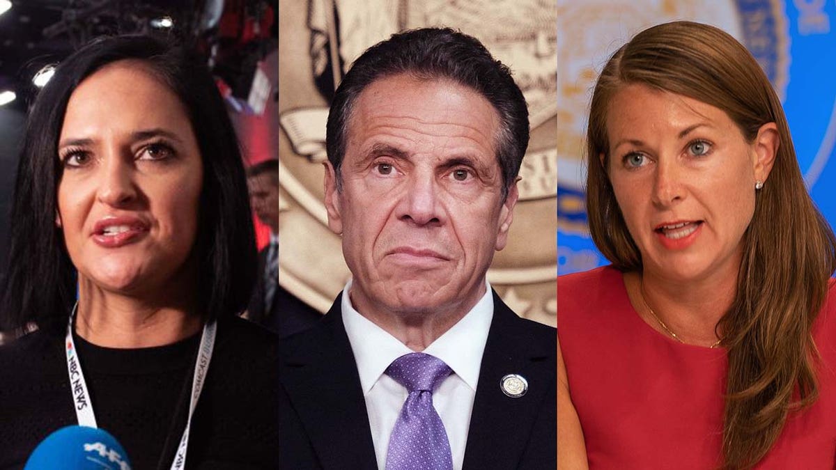 Lis Smith, Andrew Cuomo, and Melissa DeRosa