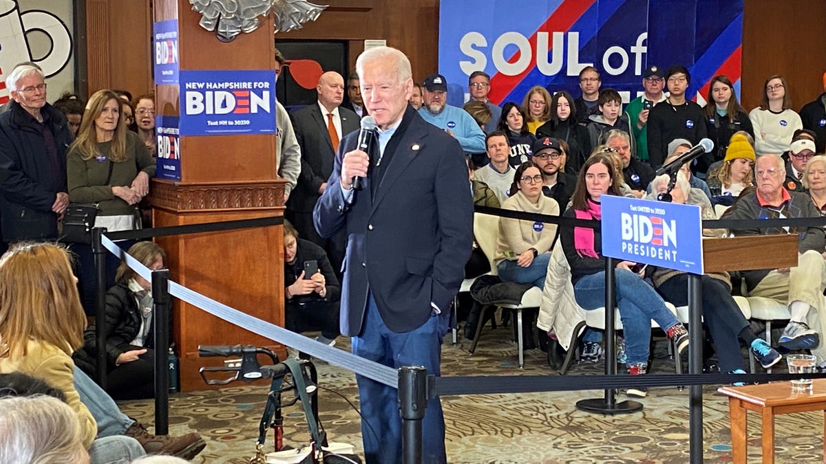 Biden campaigns in New Hampshire