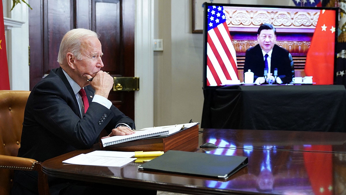 President Biden meets with China's President Xi Jinping