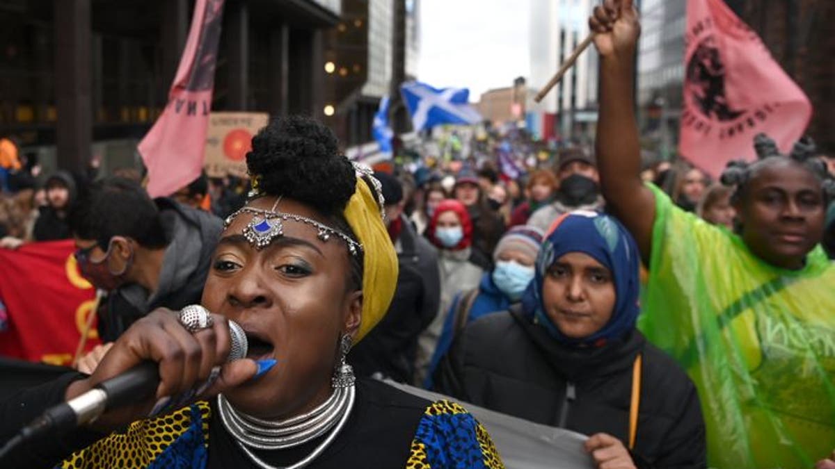 Protests on Saturday came at the end of the first of two weeks of climate talks by world leaders and representatives from almost every country on Earth.