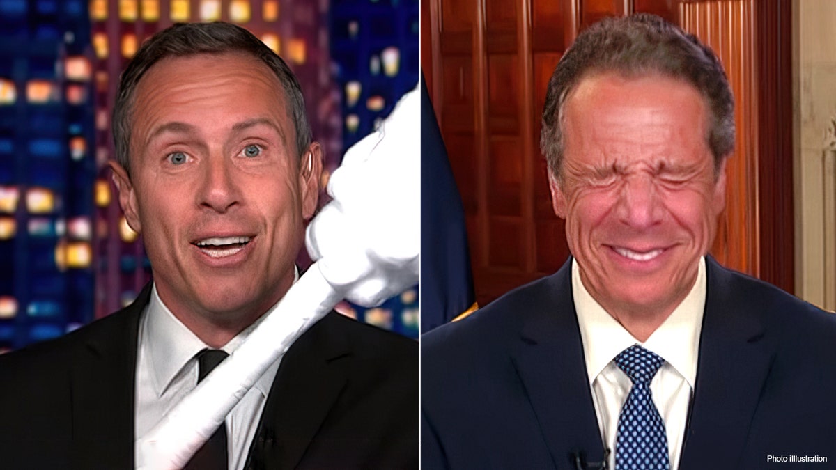 CNN’s Chris Cuomo performed prop comedy with his brother New York Gov. Andrew Cuomo during a widely panned segment in 2020. 