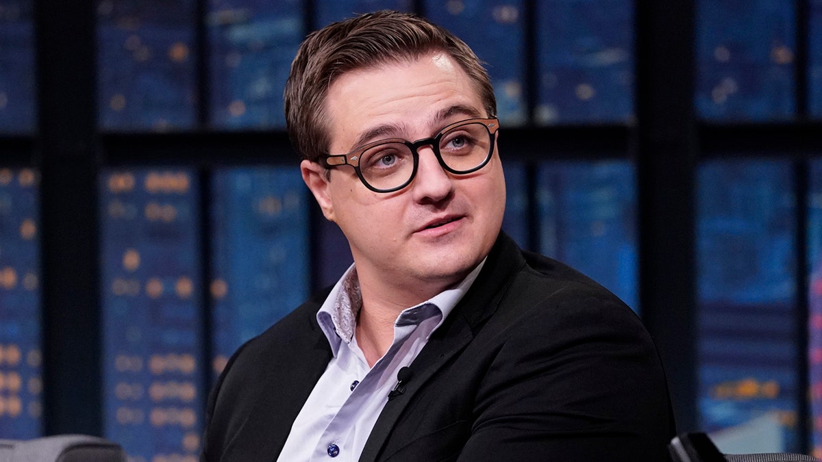Political commentator Chris Hayes during an interview on Oct. 13, 2021