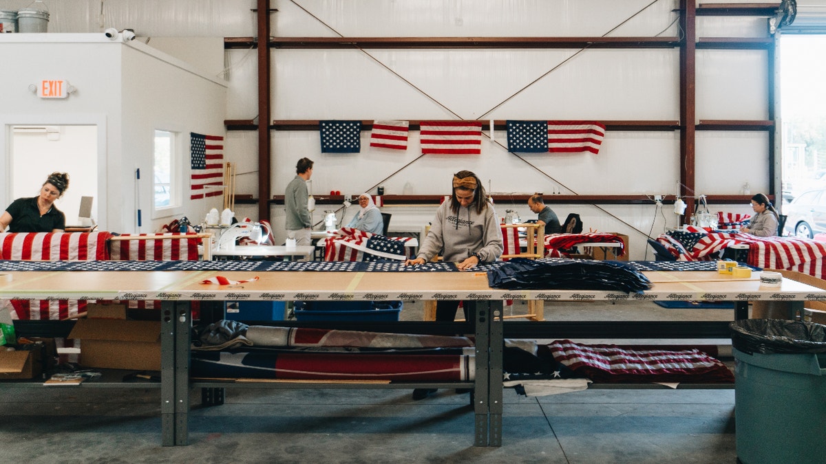 Allegiance Flag Supply workshop (Credit: Allegiance Flag Supply)