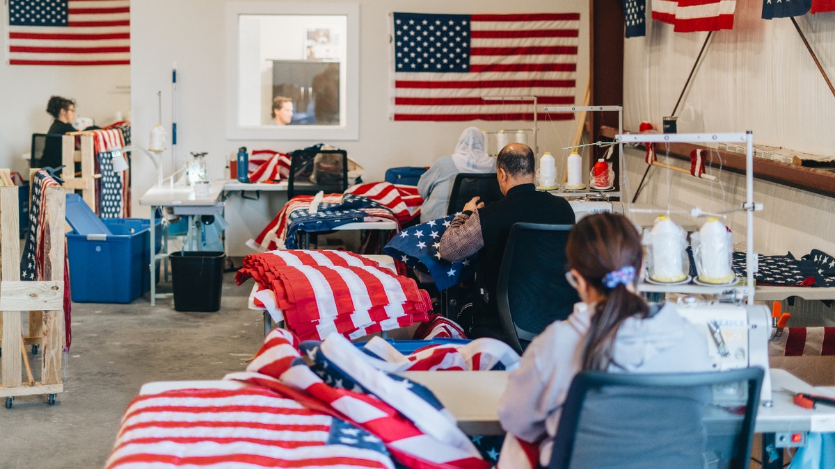 Allegiance Flag Supply workshop (Credit: Allegiance Flag Supply)