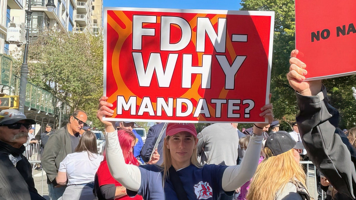 FDNY COVID Vaccine Protest NYC