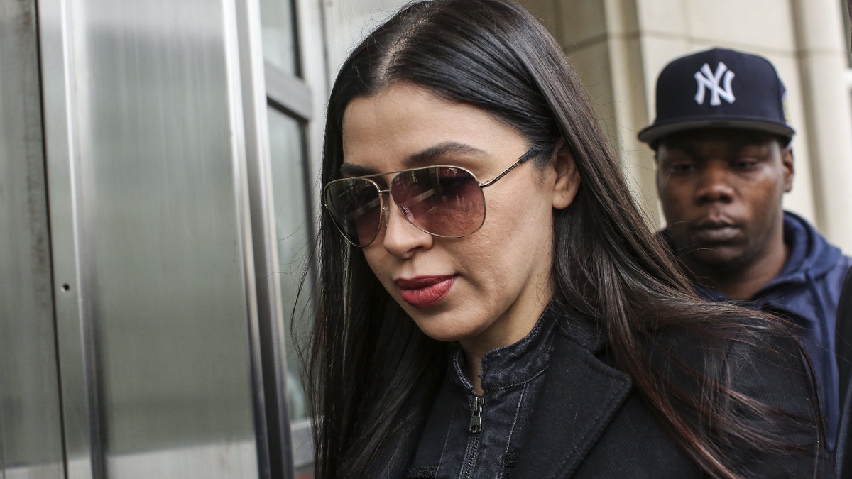 Emma Coronel Aispuro, wife of Joaquin 'El Chapo' Guzman, arrives at the US Federal Courthouse on February 7, 2019, in Brooklyn, New York. - A New York jury is deliberating the fate of Guzman after a three month drug trial that laid bare the loves, schemes and escapes of Mexico's most famous drug lord. (Photo by KENA BETANCUR / AFP) (Photo credit should read KENA BETANCUR/AFP via Getty Images)
