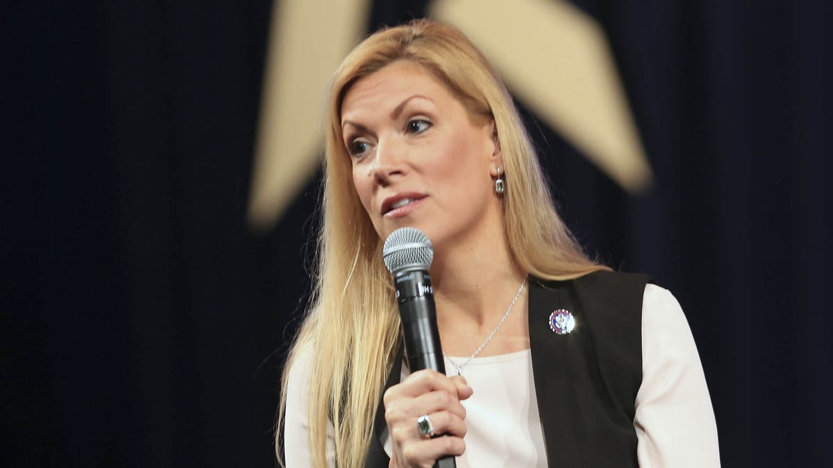 Representative Beth Van Duyne, a Republican from Texas, speaks during the Conservative Political Action Conference (CPAC) in Dallas, Texas, U.S., on Sunday, July 11, 2021. The three-day conference is titled "America UnCanceled." (Dylan Hollingsworth/Bloomberg via Getty Images)