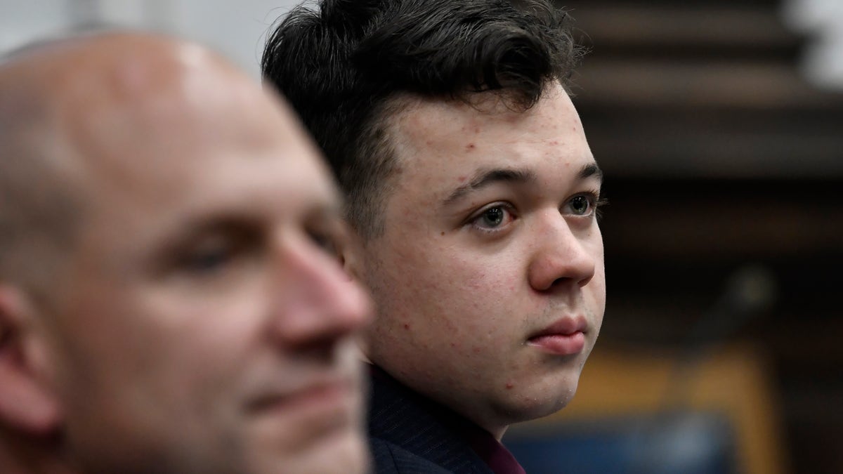 Kyle Rittenhouse and his attorney Corey Chirafisi listen during the trial at the Kenosha County Courthouse  on November 11, 2021 in Kenosha, Wisconsin. (Photo by Sean Krajacic-Pool/Getty Images)