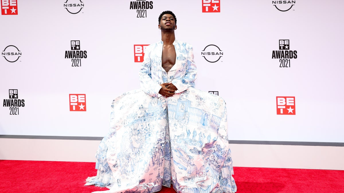 Lil Nas X attends the BET Awards 2021 at Microsoft Theater on June 27, 2021 in Los Angeles, California.