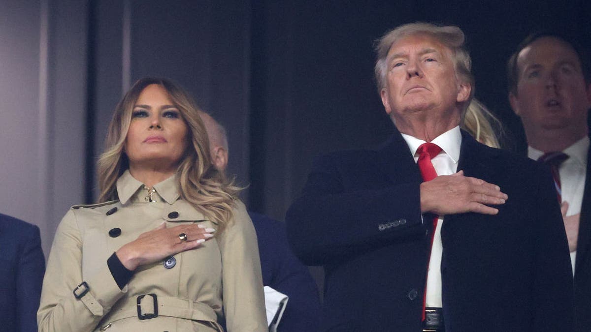 Former first lady and president of the United States Melania and Donald Trump