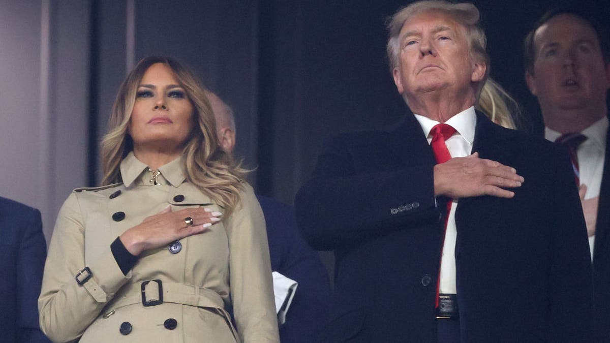 Former first lady and president of the United States Melania and Donald Trump