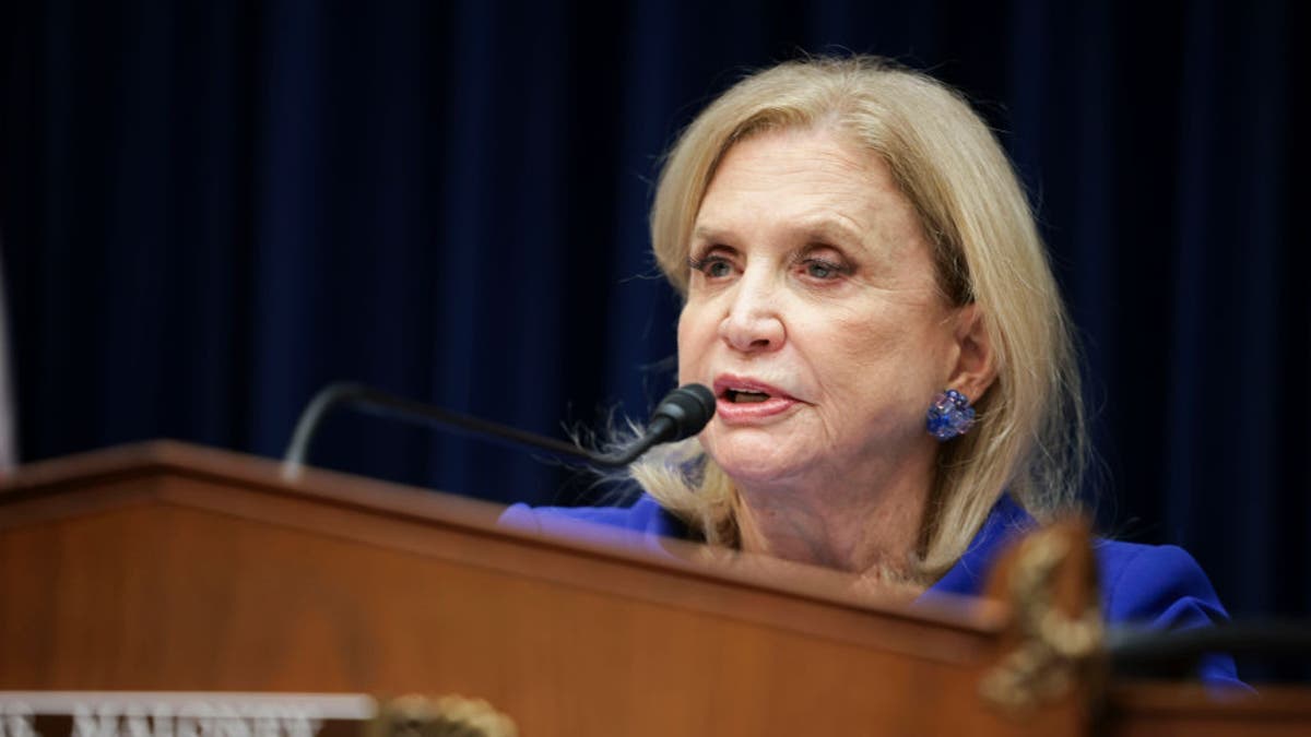 Rep. Carolyn Maloney speaks at a hearing with the House Committee on Oversight and Reform in the Rayburn House Office Building on Nov. 16, 2021, in Washington. (Anna Moneymaker/Getty Images)