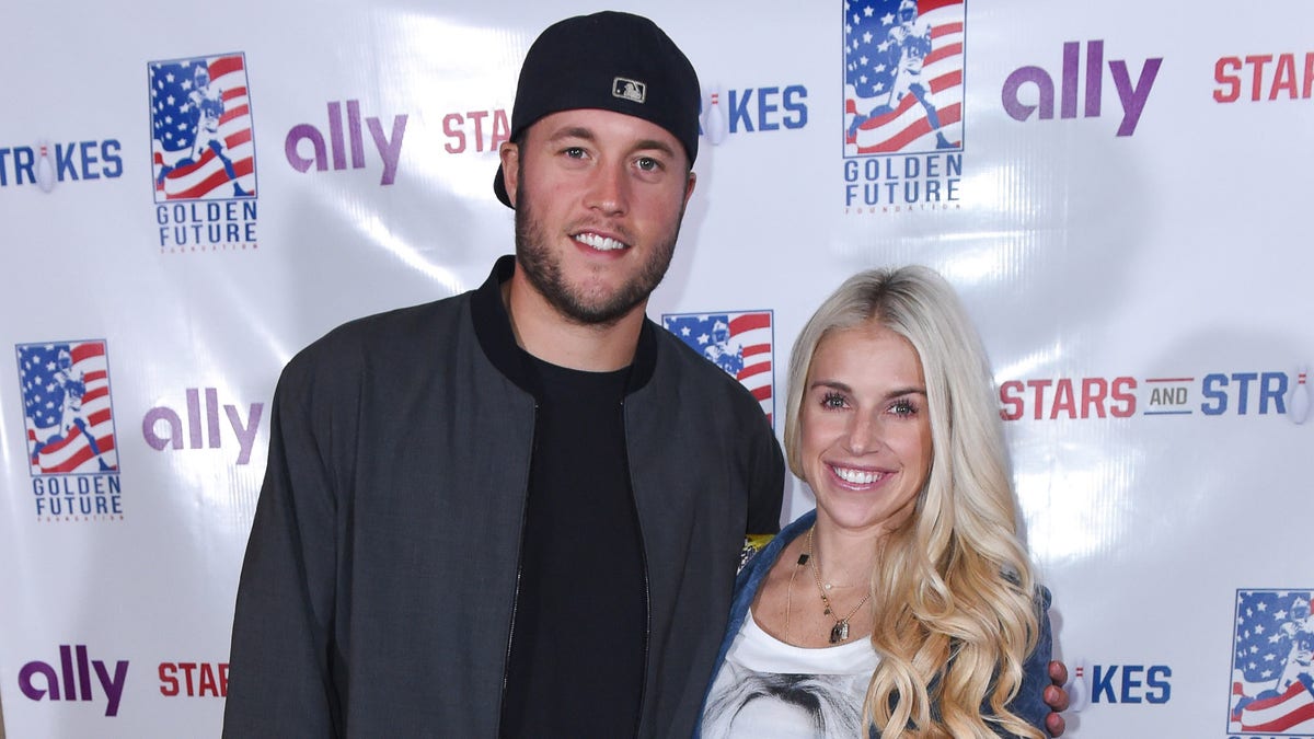 Matthew Stafford and Kelly Stafford