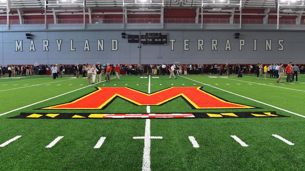 COLLEGE PARK, MD - AUGUST 2: Cole Field House dedication ceremony show off the new indoor practice field at the University of Maryland August 02, 2017 in College Park, MD. ?The complex will eventually include the Center for Sports Medicine, Health and Human Performance, a clinical treatment center and space for UMD's Academy for Innovation and Entrepreneurship. (Photo by Katherine Frey/The Washington Post via Getty Images)