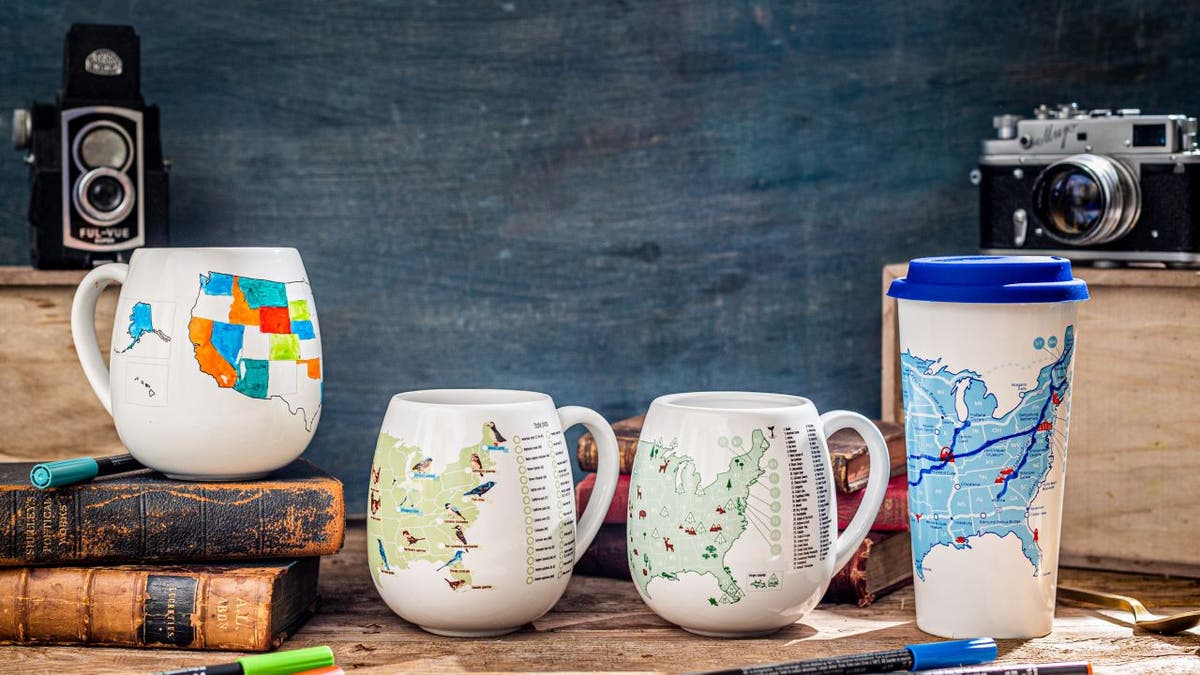 National Parks Color Map Mug