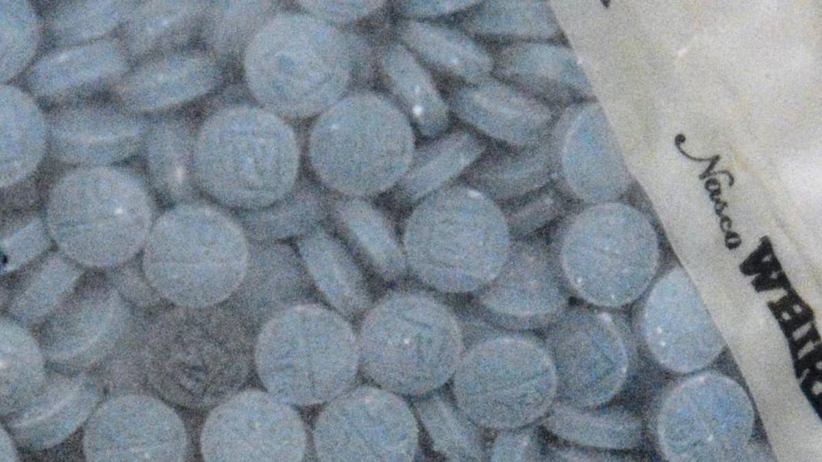 A heroin fake pill recovered by the DEA.