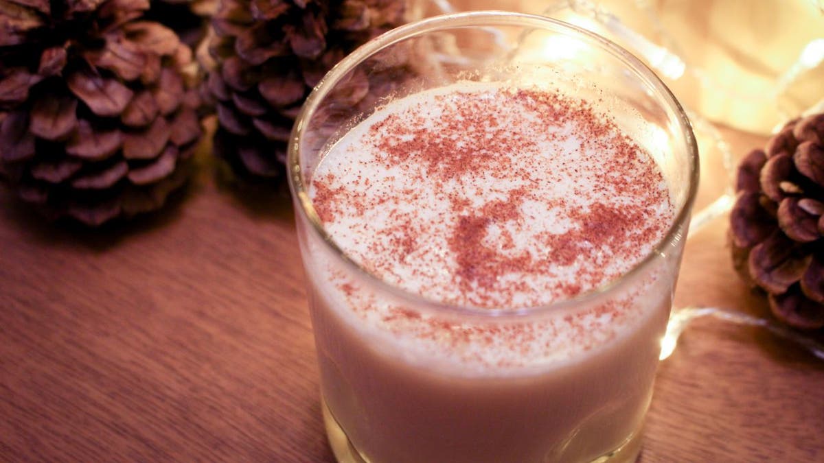 Happenstance shares its Eggnog Whiskey Sour recipe with Fox News ahead of Hanukkah celebrations.