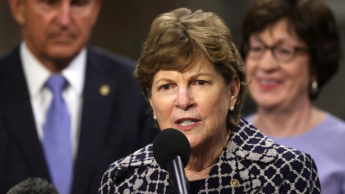 Sen. Jeanne Shaheen speaks during a news conference