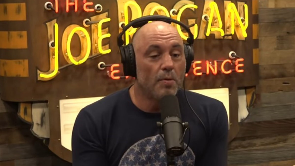 Joe Rogan on set of his podcast