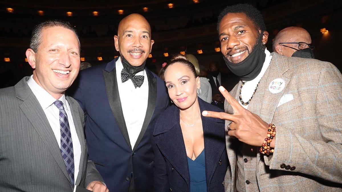 Brad Lander, Rubén Díaz Jr. and Jumaane Williams attend National Action Network's (NAN) 30th Anniversary Celebration at Carnegie Hall on Nov. 1, 2021, in New York City.