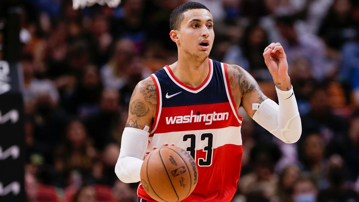Kyle Kuzma turns heads with wild outfit before Wizards game