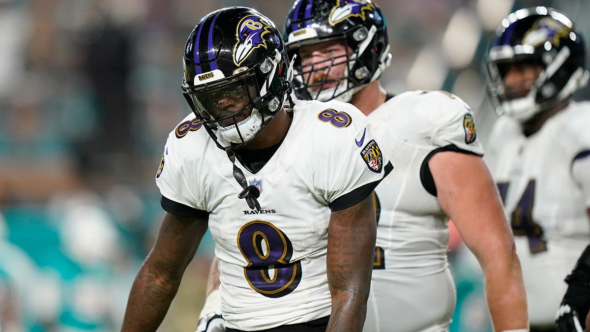 Lamar Jackson against Dolphins