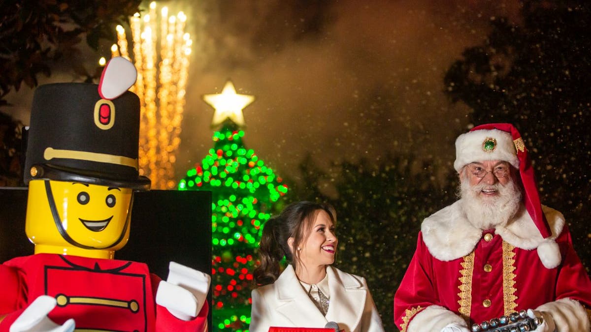 LEGO Christmas Tree at LEGOLAND California in Carlsbad, California