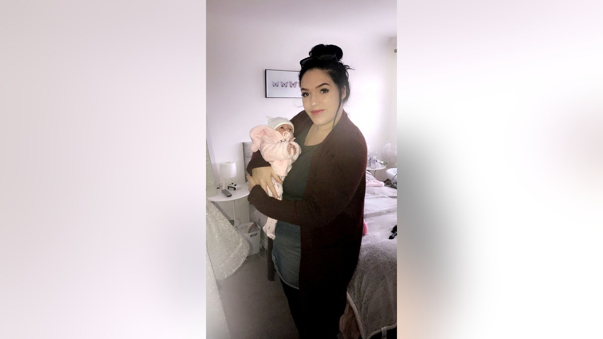 Lillie Monro, 24, from Halstead, United Kingdom, lost 100 pounds in one year after doctors told her she might not see her newborn baby grow up because of her weight. (SWNS)