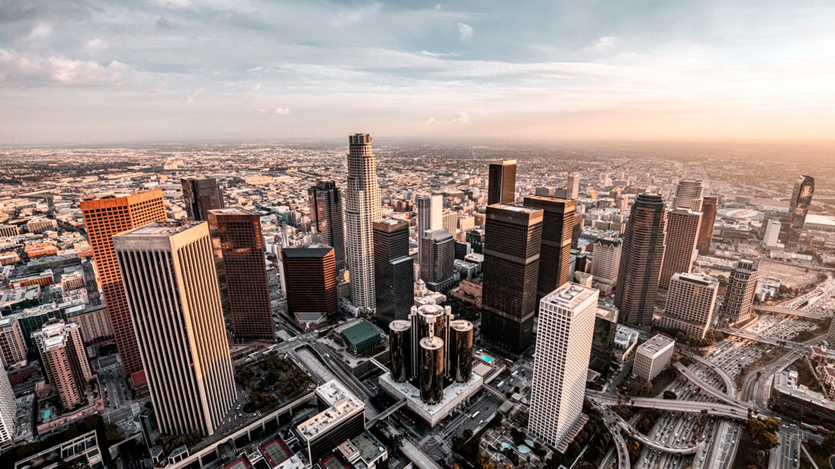 Aerial view of Los Angeles, California