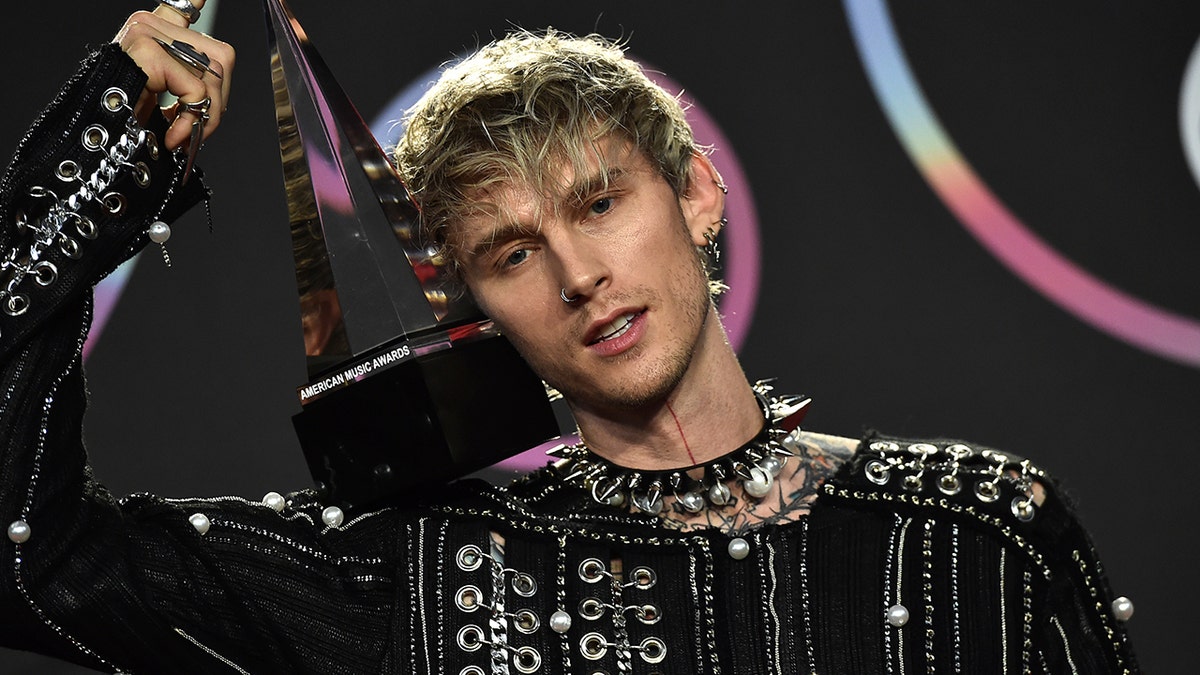 Machine Gun Kelly on stage