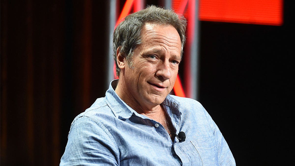 LOS ANGELES, CA - JULY 10: Actor Mike Rowe speaks during the "Somebody's Gotta Do It" portion of the 2014 TCA Turner Broadcasting Summer Press Tour Presentation at The Beverly Hilton on July 10, 2014 in Los Angeles, California. (Photo by Michael Buckner/WireImage)