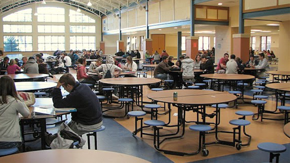 The interior of Exeter High School