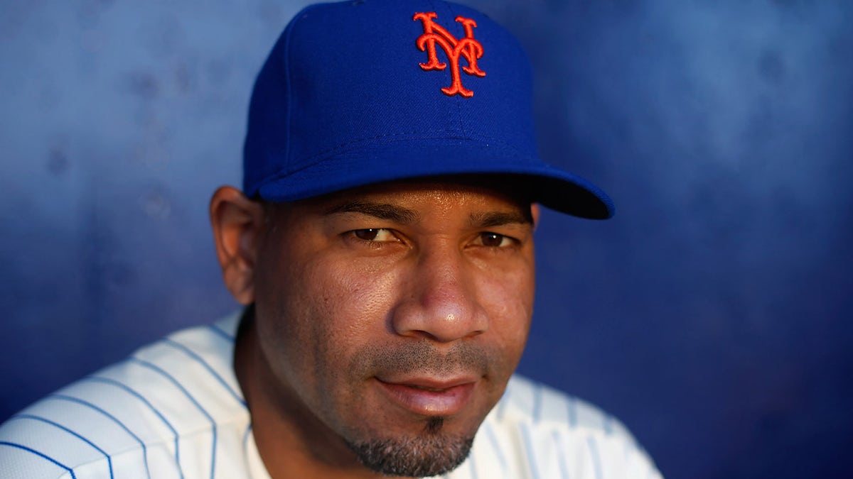 Pedro Feliciano of the New York Mets poses for a photograph during spring training media photo day at Tradition Field on Feb. 21, 2013, in Port St. Lucie, Florida. 